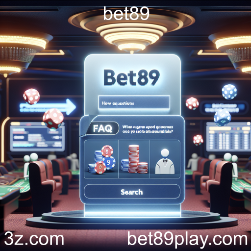Entendendo a Seção de Perguntas Frequentes na Bet89